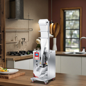 Machine de remplissage automatique multifonction en acier inoxydable pour liquides, pour sachets alimentaires et emballages sous film avec scellage trois côtés - Product Image 1