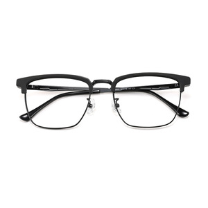 Nouvelles Lunettes de Soleil Décontractées en Alliage, Monture Rectangulaire Complète, Anti-UV, Unisexe Adulte, Style Rétro 9655 - Product Image 1