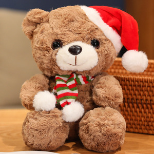 Coppia di Orsacchiotti Abbracciabili con Cappelli, Giocattoli in Peluche di Poliestere, Regalo di Natale Perfetto per Uomini, Donne e Bambini - Product Image 3