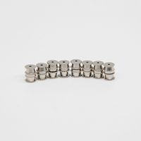 Fermoir à vis en acier inoxydable pour bricolage Collier et bracelet polyvalents Connecteur décoratif Fermoir d'arachide Résultats de bijoux