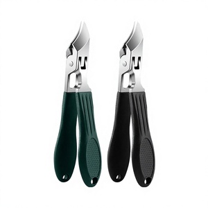 Juego de manicura de 3 piezas para uñas, cortaúñas de acero inoxidable con diseño de pico de águila, biselado y en ángulo, con apertura de mandíbula ancha y borde inclinado antisalpicaduras - Product Image 2