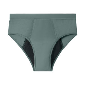 Hoge Taille Vrouwen Lekvrij Herbruikbaar Menstruatieondergoed Ademend Bamboe Menstruatie Slipje Ondergoed - Product Image 6