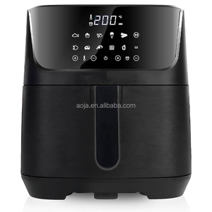 Freidora de aire inteligente digital de <span class=keywords><strong>6</strong></span> <span class=keywords><strong>litros</strong></span> de color negro mate con pantalla táctil 5L 5.5L 6L <span class=keywords><strong>6</strong></span>.5L Función de parrilla de Superficie cepillada y ventana - Product Image 5