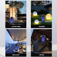 Lampes anti-moustiques UV extérieures rechargeables USB contrôle intelligent de la lumière matériau ABS électrique à semi-conducteurs alimenté par batterie