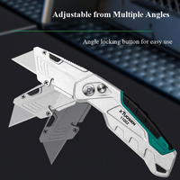 Couteau multifonctionnel en alliage d'aluminium pratique pour la livraison express, métal industriel, couteau pliable pratique