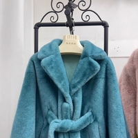 Manteau en fausse fourrure de lapin imprimé léopard pour femme, vêtement décontracté en cuir et fourrure, coupe ample et tendance