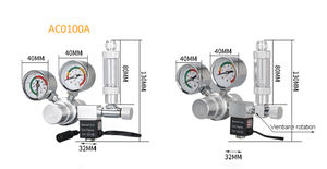 DEM AC0100A ayarlanabilir DC Solenoid büyük çift ölçer tek kabarcık sayacı <span class=keywords><strong>Co2</strong></span> akvaryum regülatörü - Product Image 3