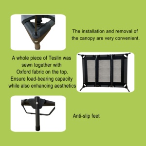 Cama de Viaje para Perro Rectangular Moderna, Resistente, Cómoda y Refrescante, con Funda Extraíble y Lavable de Tela Oxford + Teslin - Product Image 3