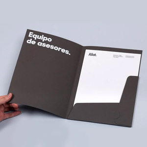 Caja de Cartón Dúplex para Suministros de Oficina, Tamaño Personalizado, con 2 Bolsillos, Cartera para Documentos y Carpeta de Archivos - Product Image 3