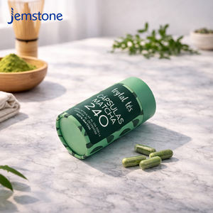 Tube en carton kraft recyclable imprimé sur mesure pour gel herbal, comprimés, poudre de matcha, emballage alimentaire en tube de papier de qualité alimentaire - Product Image 5