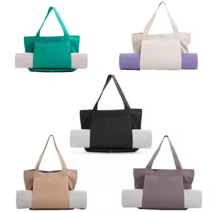 Sample OEM/ODM Discount Yoga <b>Mat</b> Bag Canvas Tote Multi-Functional Portable <b>Large</b> Capacity Shoulder Bag with Yoga <b>Mat</b> Holder - Product Image 2