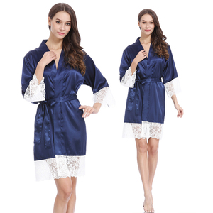 <span class=keywords><strong>Vestaglia</strong></span> Estiva Primaverile <span class=keywords><strong>da</strong></span> <span class=keywords><strong>Donna</strong></span> in Raso e Pizzo, Liscia e Personalizzata, per Addio al Nubilato, Matrimonio Notturno, Kimono, <span class=keywords><strong>Vestaglia</strong></span> di Lusso - Product Image 3