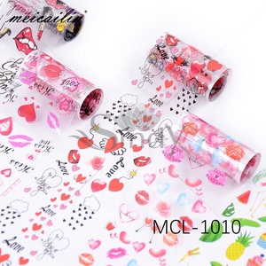 Pegatinas Nail Art con <span class=keywords><strong>flores</strong></span> para el Día <span class=keywords><strong>de</strong></span> San Valentín, lámina <span class=keywords><strong>de</strong></span> transferencia para niña - Product Image 4