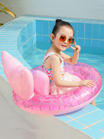 Bouée gonflable Wilda en PVC pour bébé et enfant, style poisson, sirène rose, avec protection certifiée