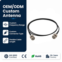 Câble BNC Mâle-Mâle RG174 50 Ohms, Câble d'Extension Coaxial RF pour Connexion de Signal d'Antenne, Faible Perte, Prise en Charge OEM Personnalisée