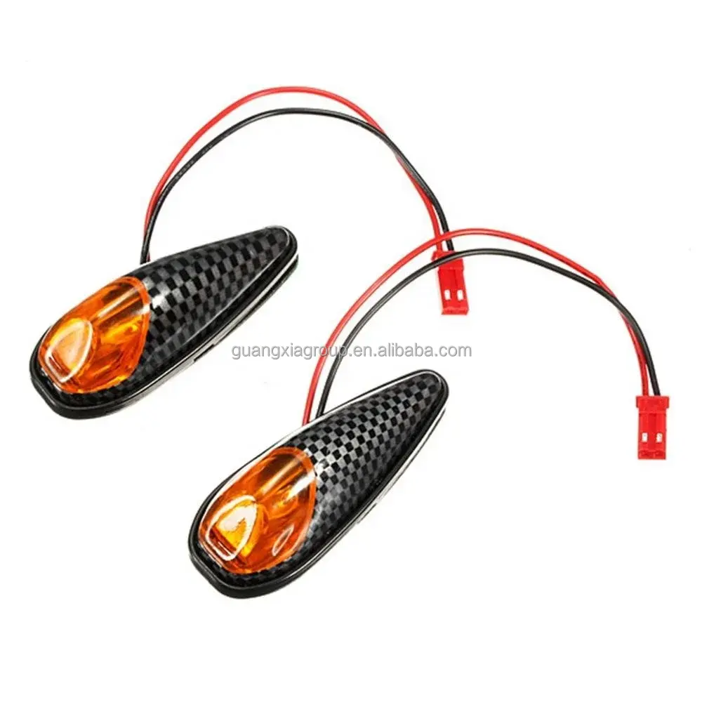 Motorrad Ersatzteile LED Front dekorative Lampe Refit Kohle faser Blinker Licht Roller Kurvenlampe