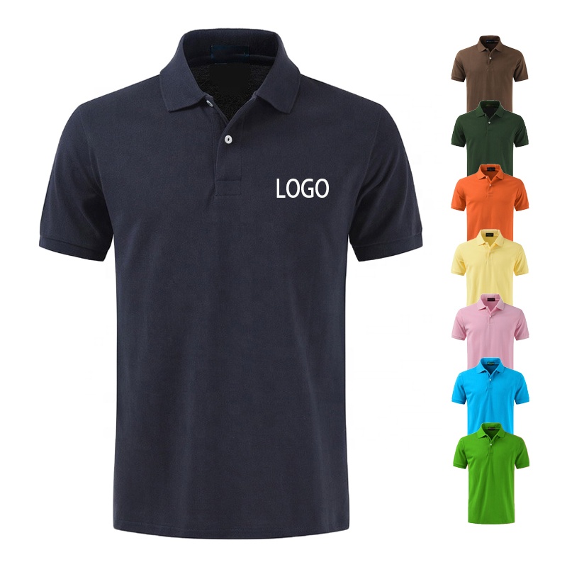 Uniforme de travail personnalisé de haute qualité Coton uni vierge Polyester Sports Hommes d'affaires Employé Polo de golf avec logo brodé