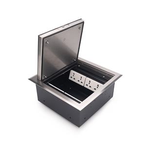 Caja de Conexión a Piso Minimalista de Acero Inoxidable IP66 Impermeable para Interiores Modernos de Oficinas y Residenciales - Product Image 4