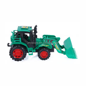 Clásicos Inercial <span class=keywords><strong>Bulldozer</strong></span> Camión Juguetes Plástico Fricción Powered Juguete Excavadora Camión - Product Image 2