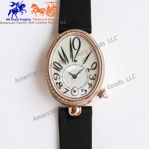Montre à quartz de luxe personnalisée pour femme Bre-guet Factory, en acier inoxydable haut de gamme, avec aiguilles en cristal Ronda, pour la mode et les affaires - Product Image 1