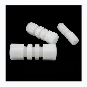 China Suppliers PVDF Bulkhead Union Plastic Joint 6mm 8mm 12mm PVDF Straight Union