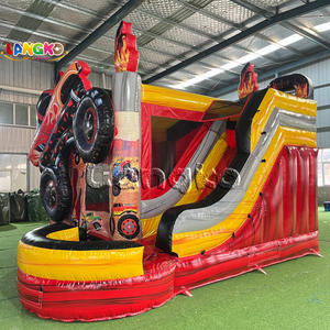 Château Gonflable Monster Truck pour Enfants, Château Gonflable de Voitures, Maison de Rebond pour <span class=keywords><strong>Location</strong></span> de Fêtes - Product Image 2