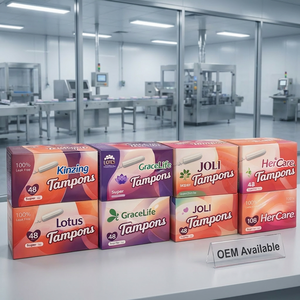 <span class=keywords><strong>Tamponi</strong></span> Morbidi in Cotone Biologico e Cartone, Usa e Getta, per l'Igiene Femminile, <span class=keywords><strong>Prezzo</strong></span> all'Ingrosso, OEM, Etichetta Privata - Product Image 1