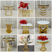 Table de mariage en acrylique moderne et élégante, table à dessert transparente, mobilier de décoration pour fêtes, banquets et événements, vente en gros d'usine, personnalisable