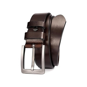 कारखाने अनुकूलन योग्य उच्च गुणवत्ता वाले टिकाऊ 1.5-इंच पूर्ण-अनाज चमड़े पुरुषों के बेल्ट - Product Image 3