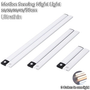 Wholesale Night <b>Light</b> Ultra Thin <b>Motion</b> <b>Sensor</b> LED Wireless USB Under Cabinet for Kitchen Bedroom <b>Indoor</b> Lighting - Product Image 4