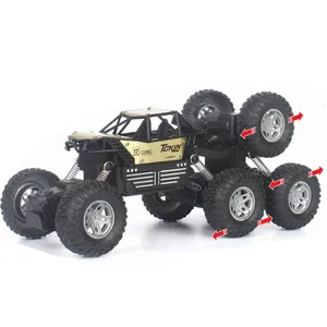 Veículo off-road com controle remoto, carro de controle remoto para crianças, 8 rodas, escalada e inclinação, brinquedo com tração nas 6 rodas