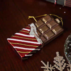 2026 LONGSTAR Chocolat Verre Ornements Décorations D'arbre <span class=keywords><strong>De</strong></span> Noël Dessert Décoratifs Tentures Restaurant Hôtel Décor - Product Image 3