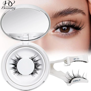 <span class=keywords><strong>Faux</strong></span> <span class=keywords><strong>Cils</strong></span> Magnétiques Réutilisables Naturels Effilés à 3 Aimants, Sans Colle Nécessaire, avec Applicateur - Product Image 1