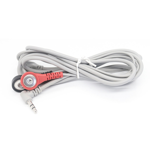 Prise mâle audio personnalisée à 90 degrés 3 pôles 3.5mm vers 2 fils Câble ECG médical à pression femelle 4.0mm - Product Image 4