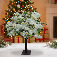 Arbre de cerisier artificiel en soie S01 avec roses roses pour la décoration de mariage, de remise de diplôme, de Noël, de Pâques et du Nouvel An