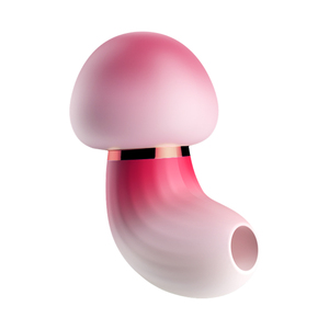 Masturbateur féminin multifonctionnel mini avec vibromasseur, design champignons colorés, fonctions de vibration et de massage par aspiration - Product Image 4