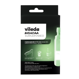 Testina di Ricambio Vileda Supermop Verde 167.844 in Microfibra per Uso Domestico, Forma Rotonda, con Strizzatore Automatico, Riutilizzabile - Product Image 2