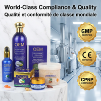 Kit de Soins Anti-Âge OEM ODM au Collagène Végétal et Acide Hyaluronique, Marque Privée Glupa, Vitamine C, Arbutine, Luxueux, Pour Tous Types de Peau