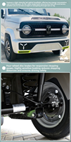 Véhicule électrique à faible vitesse, 4 roues, 5 places, design SUV tout-terrain, mini jeep pour adultes, pour la famille