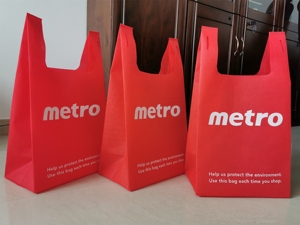 Bolsas Ecológicas de Tela No Tejida, Bolsas de Compras Reutilizables, Bolsas de Supermercado, Bolsas para Exhibición, Color y Logotipo Personalizados, Materiales Reciclados - Product Image 3