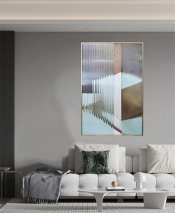 Décoration d'intérieur peinture géométrique abstraite art mural acrylique 3D <span class=keywords><strong>verre</strong></span> - Product Image 3