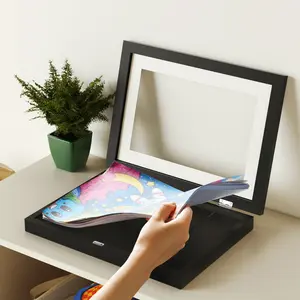 儿童艺术品相框展示8.5x11，带垫子和10x12.5儿童画框儿童相框大号