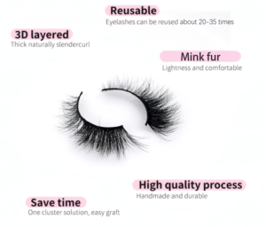 Naturel Vaporeux Volume Faux Vison Cils Nouvelle Marque Privée Moelleux Naturel C Curl Bande Cils En Gros Faux Cils - Product Image 2