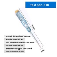 Insulated Safety Voltage Tester High-precision Transparent Multifunctional DIY OEM Professional Hand Tool Set Electrical Work