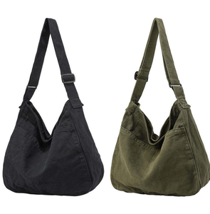 Nouveau sac bandoulière en toile grande taille, tendance, pour les amoureux du style décontracté, sac à bandoulière pour femmes et hommes, sac de voyage et de shopping quotidien - Product Image 3