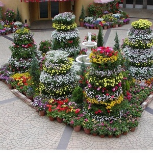 Productos de Paisajismo: Macetas Decorativas en Forma de Torre de Flores - Product Image 5