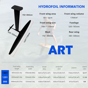 Planche de surf électronique AXIS ART 1401 Carbon Mast sup Wing Efoil pour sports nautiques, kitesurf, surf, aileron wingfoil, foil hydrofoil - Product Image 2