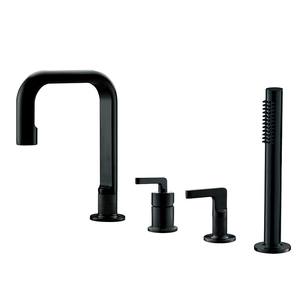 Das thermostat isch montierte 4-Loch-Messingarmatur-Duschsystem-Set der <span class=keywords><strong>Lusa</strong></span> Factory für Hotels für Badewannen armaturen - Product Image 2