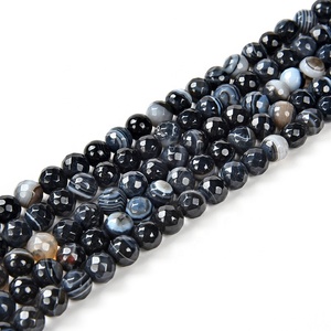 Multicolor precioso azul negro rojo rubí rosa púrpura piedras preciosas facetadas <span class=keywords><strong>de</strong></span> Botswana a rayas <span class=keywords><strong>de</strong></span> piedra <span class=keywords><strong>de</strong></span> ágata cuentas <span class=keywords><strong>de</strong></span> joyas para <span class=keywords><strong>hacer</strong></span> bricolaje - Product Image 6