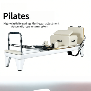 <span class=keywords><strong>Cama</strong></span> de Pilates Multifuncional de Aluminio con Resortes de Alta Elasticidad y Retorno Automático de Cuerdas para Uso Doméstico y en Estudios Comerciales - Product Image 4